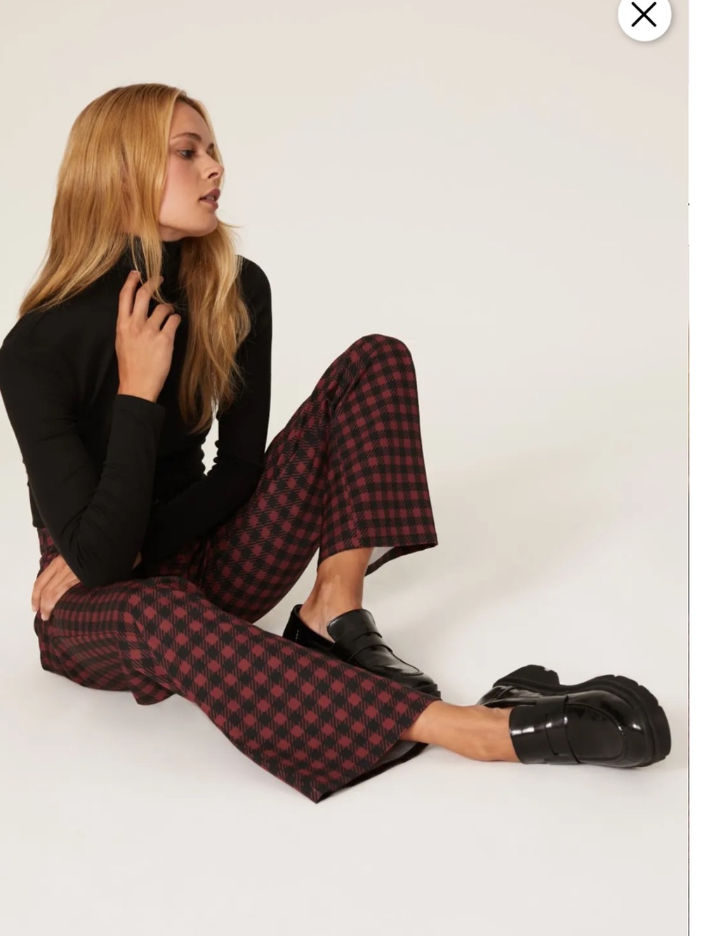 Sweet Baby Jaime Ruby Plaid Trousers, Size: 4